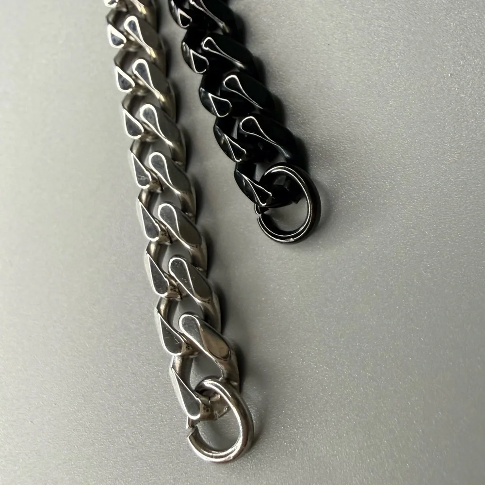 Titanium Cuban Link Chain Bracelet 7mm Waterproof Men’s Jewelry